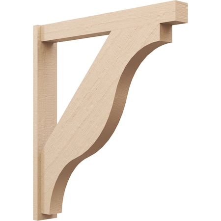 Ekena Millwork 5 1/2-in W x 38-in D x 42-in H Funston Block Rough Cedar Woodgrain TimberThane Outlooker, Primed Tan OUTUR055X38X42FST44RCPR